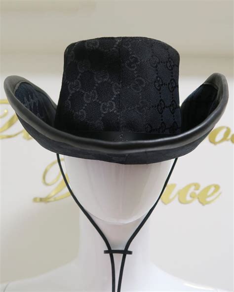 cowboy hats gucci|white double chain cowboy hat.